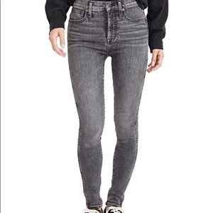 Madewell 10” High-Rise Skinny Jeans Grey Size 25